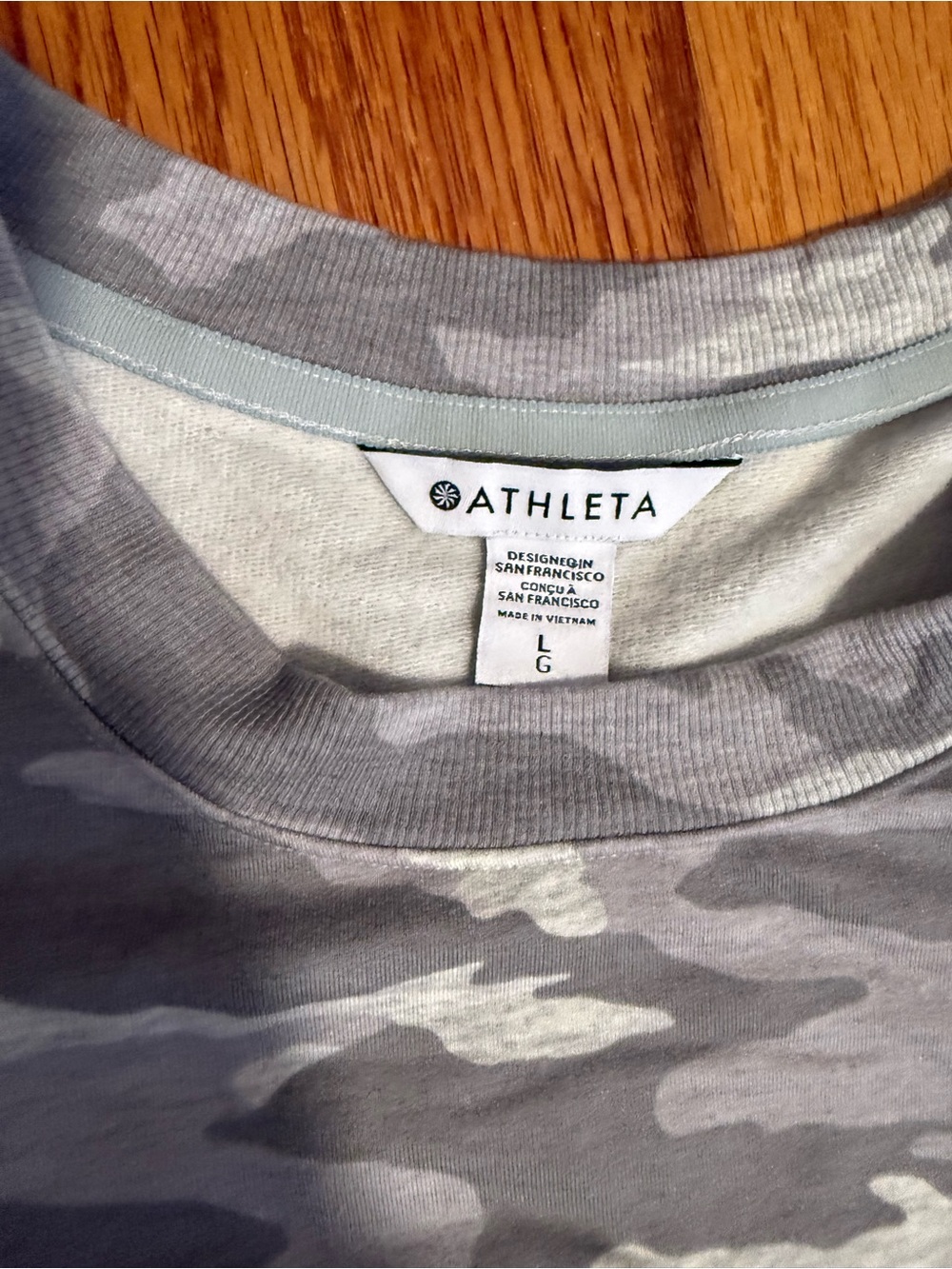 Athleta Gray Camo Sweater Long Sleeve Dress - Picture 2 of 4